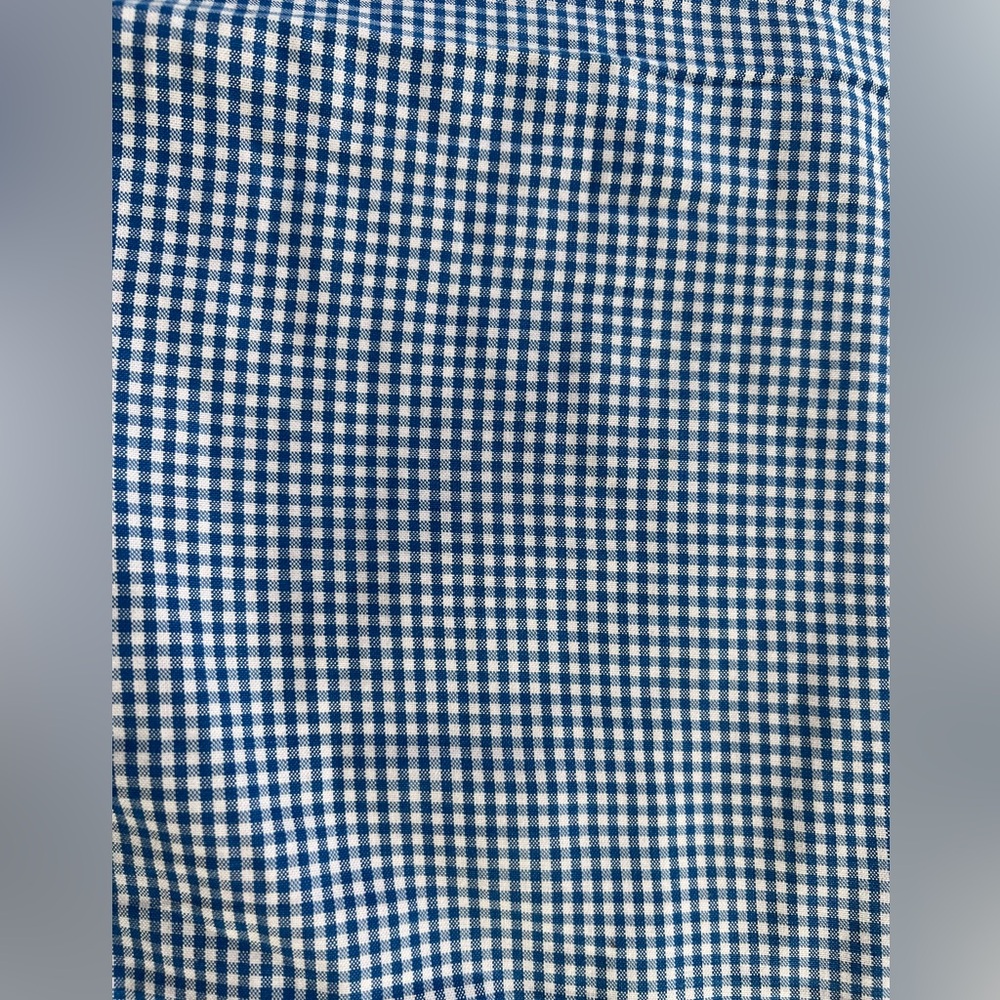 Peter Millar Blue White Gingham Checkered Plaid S… - image 5